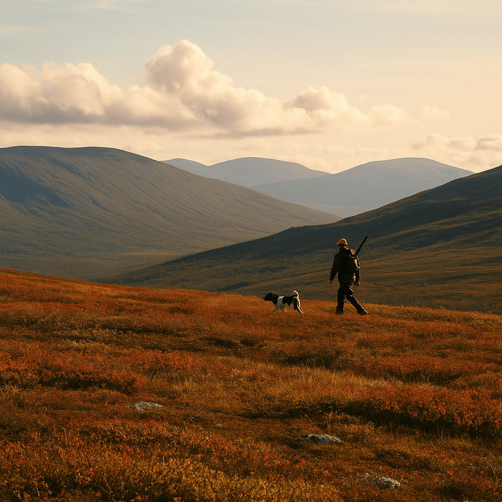 Small game hunter in the Umfors mountains
